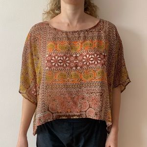 Pattern Oversized Shirt